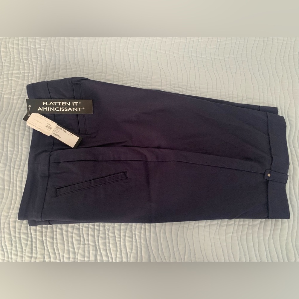 Navy blue Tribal dress shorts.